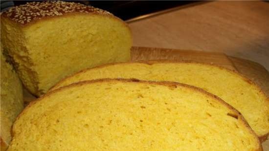 Pane alla crema di zucca al forno