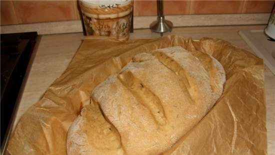 Pane di segale di grano "Per chi vuole, ma ha paura" (forno)