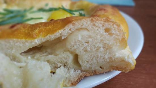 Khachapuri-boten of bevestig babyvoeding