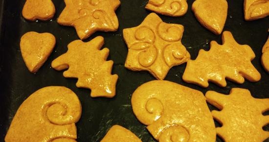 Galletas de jengibre con azúcar quemada