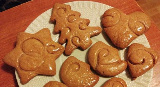 Galletas de jengibre con azúcar quemada