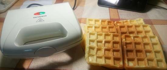 Wheat wafers with sourdough