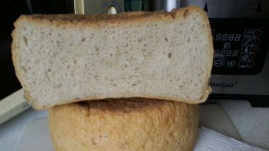 Bread without kneading in the Shteba pressure cooker