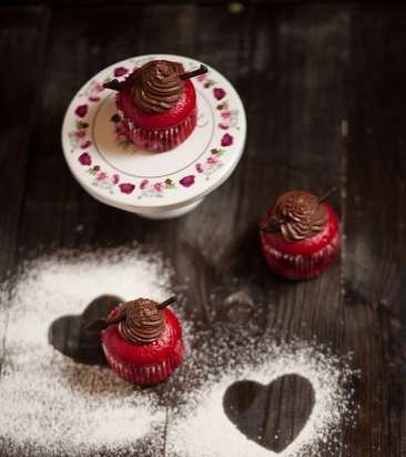 Cupcakes terciopelo rojo