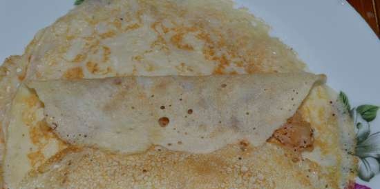 Creps de roses amb farcit de poma