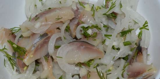 Potato nests with herring