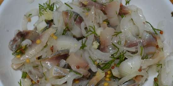 Potato nests with herring