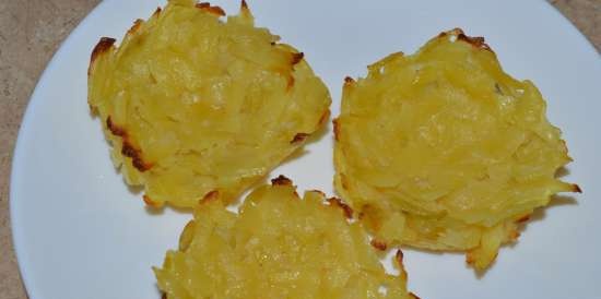 Potato nests with herring