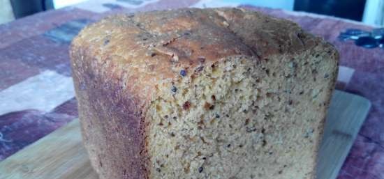 Orange bread with poppy seeds (bread maker)