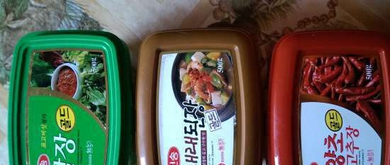 Zöld paprika miso paszta (káem)