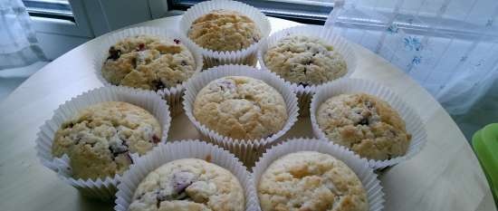 Mini muffins with chocolate chips for beloved children