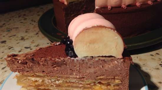 Napoleon mousse cake