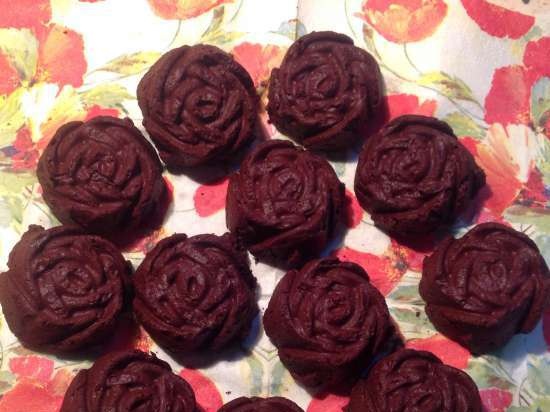 Brownie Chocolate Beetroot (shaped like a Nordic Ware Rosette)