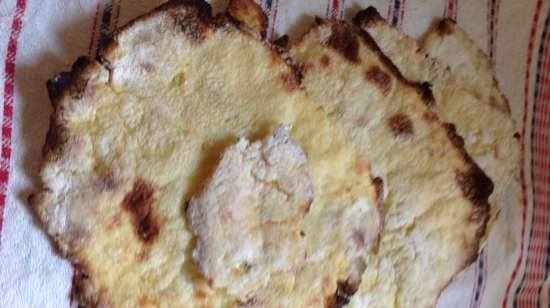 Parantha met aardappelpuree