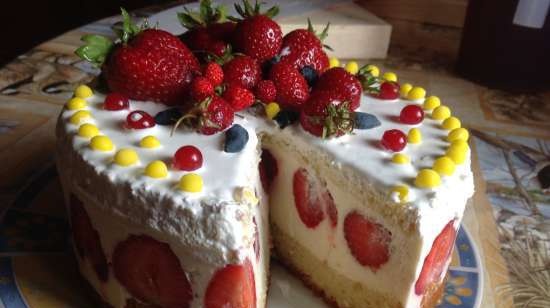 Torta di fragole allo champagne