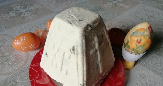 Ricotta Popovskaya Pasqua su tuorli bolliti