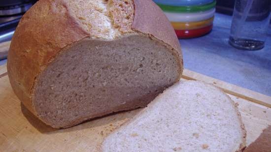 Pane di segale e grano per principianti (al forno)