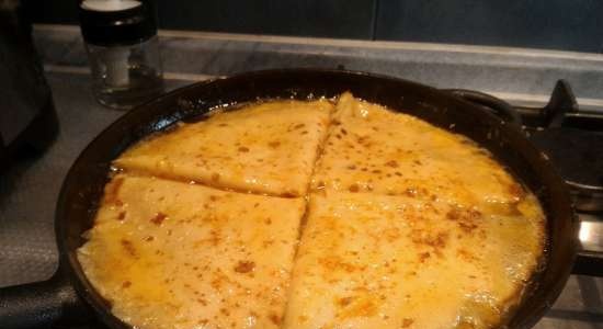 Creps de postres Crepe francesa Suzette