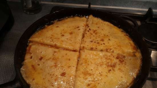 Creps de postres Crepe francesa Suzette