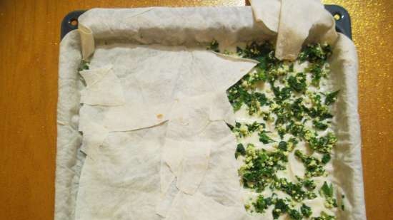 Lorlu ispakli borek - pastel de espinacas con cuajada (clase magistral)