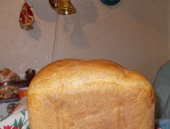 Pan de trigo con queso y eneldo (horno)