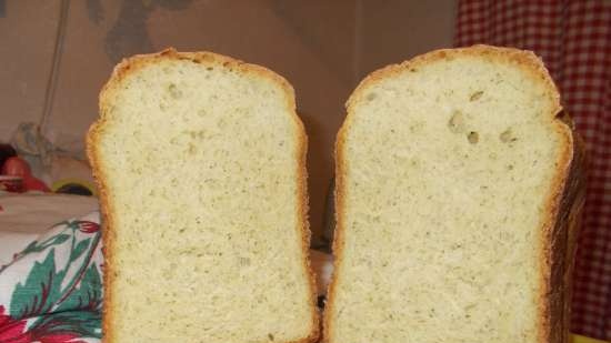 Pane di grano con formaggio e aneto (forno)