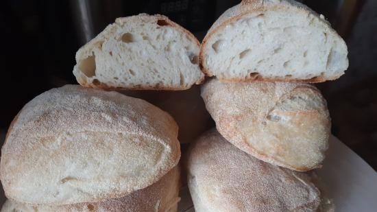 Ciabatta fermentovaná s 50% vlhkostí