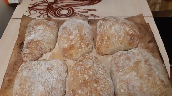 Ciabatta fermentowana z 50% wilgocią