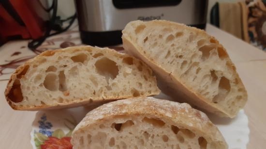 Ciabatta fermentato con il 50% di umidità