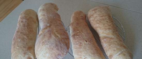 Chiabatta trong lò nướng