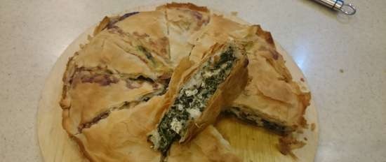 Spanakopita - plăcintă cu spanac grecesc