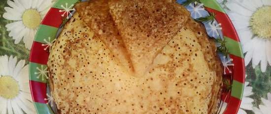 Creps de carbassa amb llevat líquid