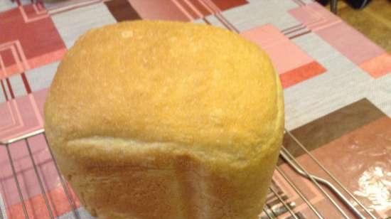 Pane alle mele con lievito liquido in una macchina per il pane