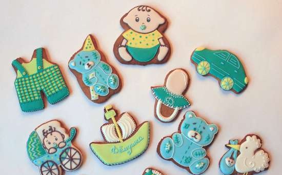 We decorate gingerbread cookies, cookies