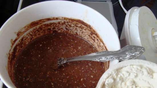 Pane al cioccolato e arancia con latte di mandorle