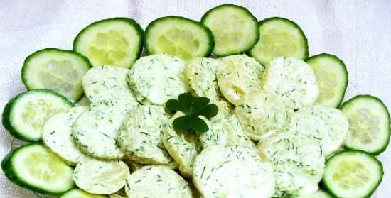 Groene aardappelsalade