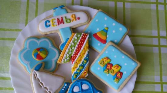 Pinalamutian namin ang cookies ng gingerbread, cookies