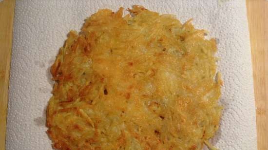 Zurich kalvekjøtt med Rösti poteter (Zuricher Geschnetzeltes mit Rosti)