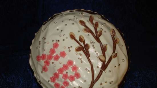 Examples of decorating Easter cakes and Easter