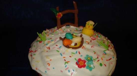 Examples of decorating Easter cakes and Easter