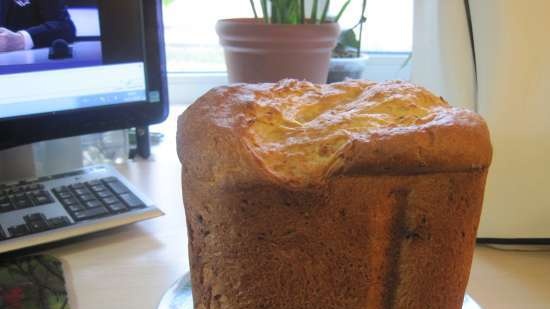 Butter bread with sourdough in a bread maker