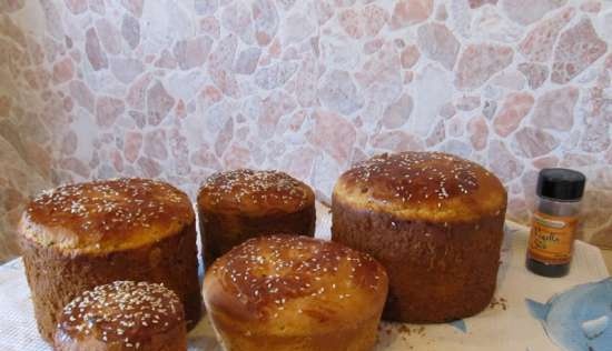 Kulich with Myasoedovskaya in the oven (master class)