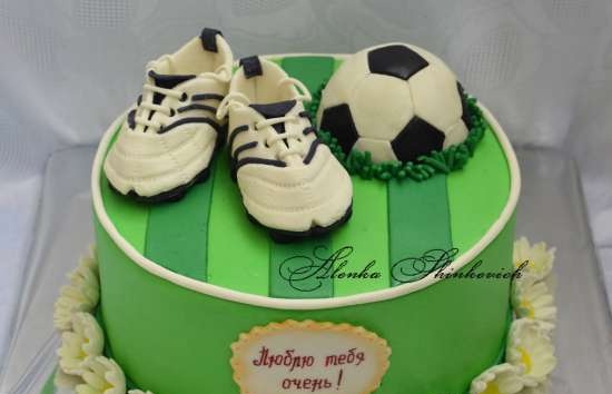 Mga cake na may sapatos