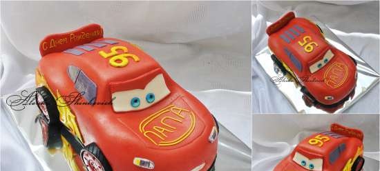 Cakes based on the cartoon Cars