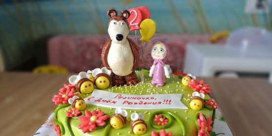 Torte basate sul cartone animato Masha e Orso