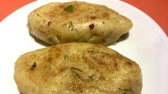 Potato cutlets with tuna