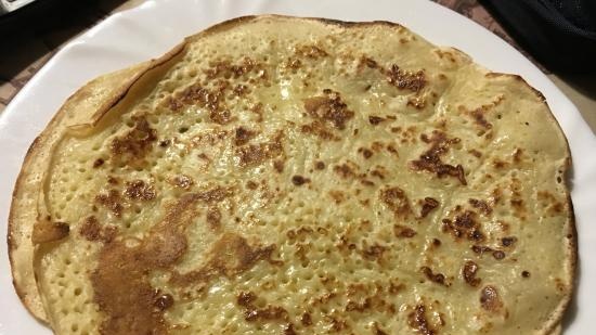 Frittelle di crema pasticcera con patate e formaggio