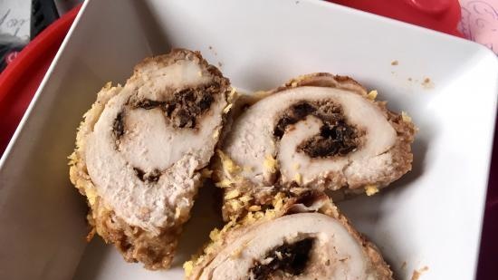 Involtini di pollo con prugne