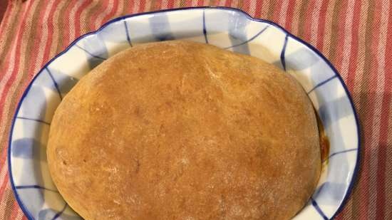 Frutos secos debajo de bolas de masa en el horno (Hutzelkloss)