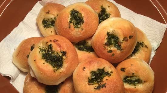 Garlic buns at the Princess Pizza Maker